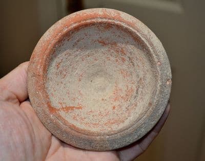 A very nice and complete Roman redware terracotta shouldered bowl from Tunisia, North Africa SOLD