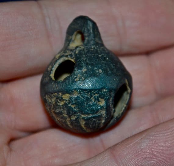 A very nice and good sized Late Medieval-Tudor pewter "Latten Crotal Bell", complete and working. SOLD