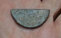 A very nice and ornate Celtic Semi-Circular chip carved bronze Applique / Inlay, Cambs.  SOLD