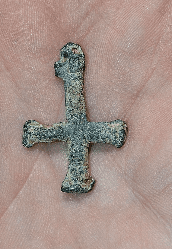 A very nice Medieval Lead Pilgrims Cross / Crucifix found in Norfolk.