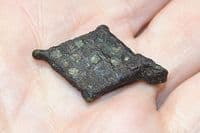 An affordable Roman Diamond shaped bronze seal box lid,  Yorkshire. SOLD