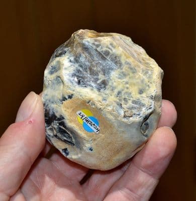 An attractive Lower Palaeolithic flint hand axe, Harkstead, River Stour, Suffolk.