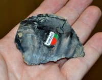 An attractive Mid-Paleolithic flint flake denticulated hand saw, River Orwell, Ipswich. SOLD