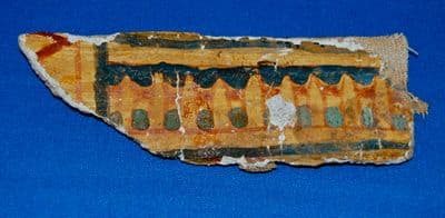An attractive section of Ancient Egyptian painted cartonnage from a Sarcophagus. SOLD