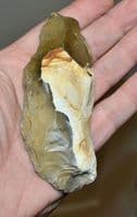 An attractive & well worked Mesolithic flint hand axe, Lymington, Hampshire (N64) SOLD