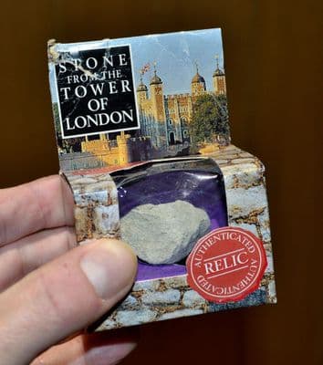 An authentic Stone fragment from The Tower Of London, removed during building works, 1984 (K45) SOLD
