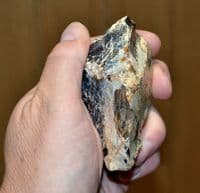 An early Lower Paleolithic flint Pebble chopper, Warren Hill, Suffolk. SOLD
