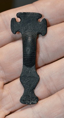 An excellent and ornate Early Anglo Saxon Cruciform 