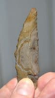 An excellent and scarce Upper Paleolithic Flint / Chert hand sickle, France. SOLD