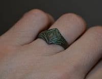 An excellent and wearable Tudor Period gents bronze finger ring found in the Midlands. SOLD