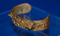 An excellent Early Byzantine bronze decorative inlaid bracelet. SOLD