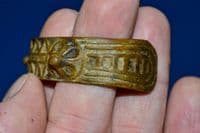 An excellent Early Byzantine bronze decorative inlaid bracelet. SOLD