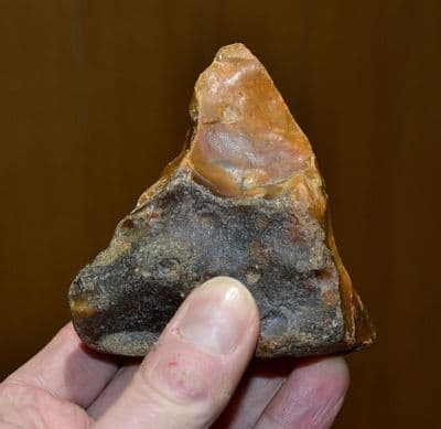An excellent Lower Palaeolithic pointed flint hand axe, River Stour, Harkstead, Suffolk SOLD