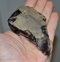An excellent Lower Paleolithic pointed flint hand axe, Foxhall Road Pit, Ipswich, Suffolk. SOLD