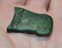 An excellent Medieval bronze Dagger scabbard chape, Yorkshire. SOLD