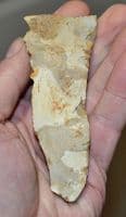 An excellent Paleolithic (Neanderthal) flint hand pick, Lynford Quarry, Norfolk