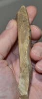 An excellent Paleolithic (Neanderthal) flint hand pick, Lynford Quarry, Norfolk