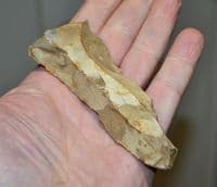 An excellent Paleolithic (Neanderthal) flint hand pick, Lynford Quarry, Norfolk