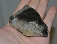 An excellent Paleolithic (Neanderthal) small unifacial flint hand axe, Lynford Quarry, Norfolk. SOLD
