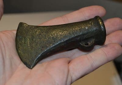 An excellent quality Late Bronze age, bronze socketed axe head from Cambridgeshire. SOLD