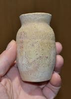 An excellent Roman buff-ware terracotta cosmetic or unguent jar , North Africa. SOLD