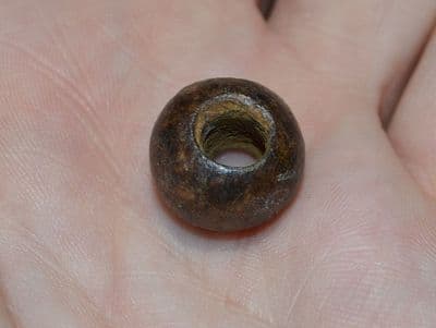 An excellent, scarce and good sized Bronze Age bronze bead found in North Yorkshire SOLD