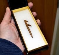 An extremely rare Mesolithic carved bone Harpoon, North Cambridgeshire Fens. SOLD