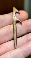 An extremely rare Mesolithic carved bone Harpoon, North Cambridgeshire Fens. SOLD