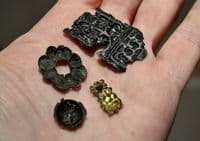 An interesting group of 4 x assorted Tudor period decorative bronze mounts,River Thames, London.SOLD
