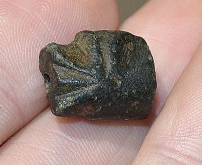 Early Medieval Bronze chip-carved 