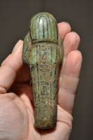 Large, Rare Ancient Egyptian 18th Dynasty Heiroglyphic Ushabti, checked & read by B.M. SOLD