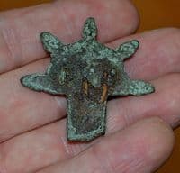Radiate head from a large Early Frankish (Early Saxon Period) bronze brooch, found in Essex. SOLD