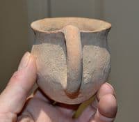 The Ancient Holylands, A large and pleasant Old Testament Period Terracotta Dipper Cup SOLD