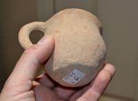The Ancient Holylands, A large and pleasant Old Testament Period Terracotta Dipper Cup SOLD