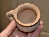 The Ancient Holylands, A large and pleasant Old Testament Period Terracotta Dipper Cup SOLD