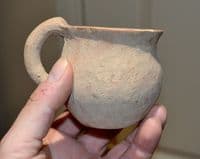 The Ancient Holylands, A large and pleasant Old Testament Period Terracotta Dipper Cup SOLD