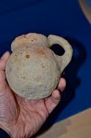 The Ancient Holylands, A large and pleasant Old Testament Period Terracotta Dipper Cup. SOLD