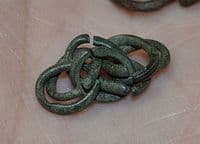 Two small clusters of Medieval chain mail, Yorkshire. SOLD