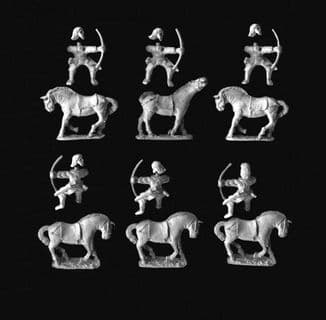 25mm Asiatic Horse Archers (6 mounted figs)
