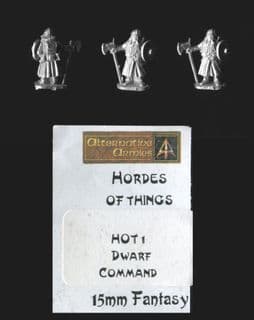 Alternative Armies 15mm Fantasy HOT01B: Dwarf Guard Axemen (x 3)