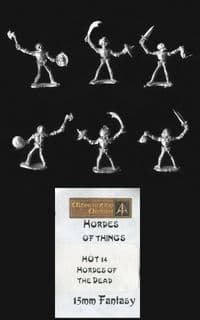 Alternative Armies 15mm Fantasy HOT14 Hordes of the Dead – Mixed Weapons (x 6)