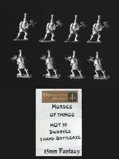 Alternative Armies 15mm Fantasy HOT39 Dwarf Knights with Poleaxe (x 8)