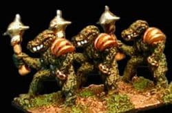 Alternative Armies 15mm Fantasy HOT44 Greater Lizardmen with Mace (x 12)