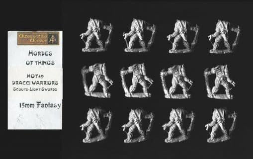 Alternative Armies 15mm Fantasy HOT49 Dracci Scout, Long Sword (Dragonmen) x 12