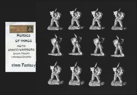 Alternative Armies 15mm Fantasy HOT52 Dracci Shock Troops (Dragonmen) (x 12)