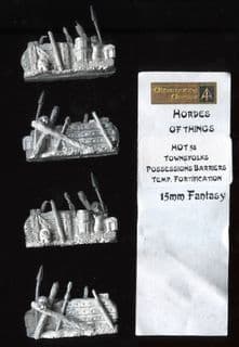 Alternative Armies 15mm Fantasy HOT58 Barricades x 4