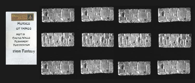 Alternative Armies 15mm Fantasy HOT59 Masonry Walls (x 12 pieces)