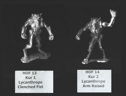 Alternative Armies 15mm Sci Fi Attrition HOF13/HOF14 KUR1&2 Lycanthropes (x 2)