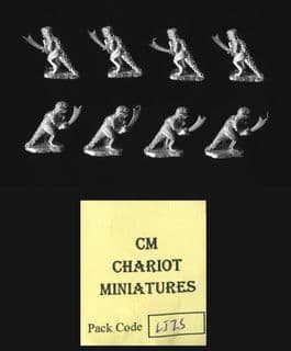 Chariot Miniatures 15mm Fantasy LIZ05 Lizards w/sword x 8