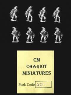 Chariot Miniatures 15mm Fantasy LIZ11 Lizard Armoured Crossbowmen (x 8)